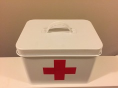 Vintage inspired FIRST AID canister