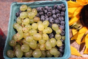 Grapes and Blueberry